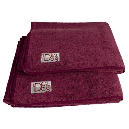 Picture of MICROFIBRE TOWELS IDEAL DOG - Grey Pack of 2